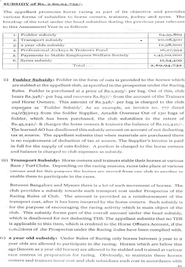 kinds of subsidies