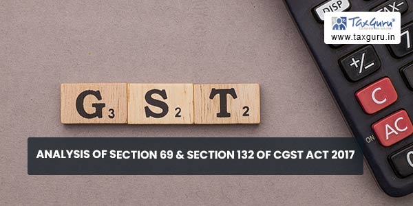 Analysis of Section 69 & Section 132 of CGST ACT 2017