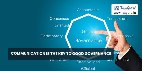 Communication Is The Key To Good Governance