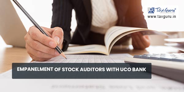 Empanelment of Stock Auditors with UCO Bank