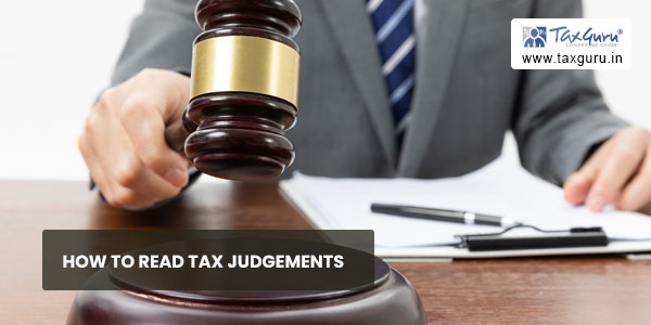 How to read tax judgements