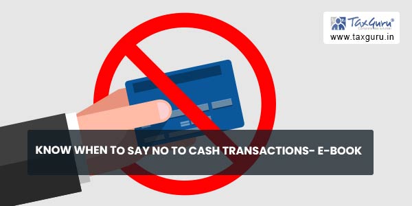 Know When to Say No to Cash Transactions- E-Book
