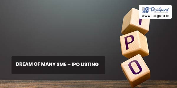 Dream of Many SME – IPO Listing