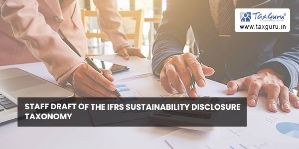 Staff draft of the IFRS Sustainability Disclosure Taxonomy