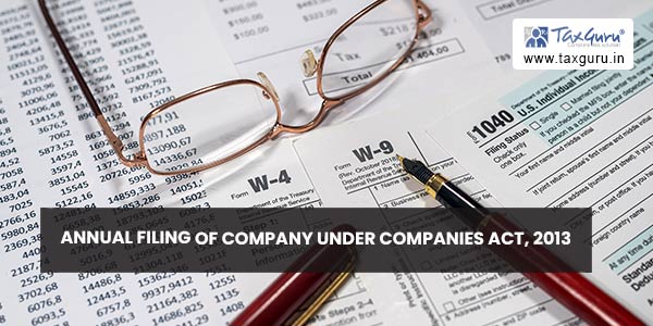 Annual Filing of Company under Companies Act, 2013