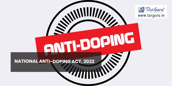 National Anti-Doping Act, 2022