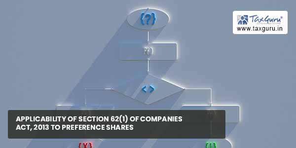 Applicability of Section 62(1) of Companies Act, 2013 to Preference Shares