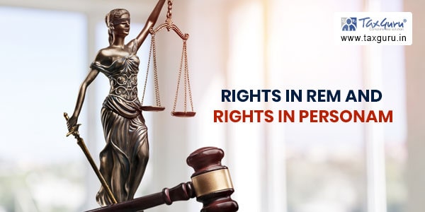 Rights in Rem and Rights in Personam