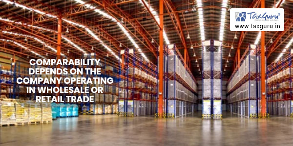 Comparability depends on the company operating in wholesale or retail trade