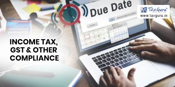 Income Tax, GST & Other Compliance Due Dates- November-2022