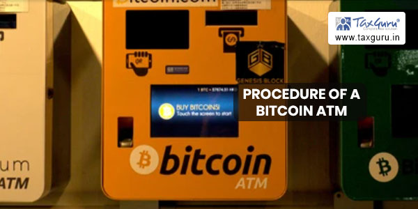 What is the procedure of a bitcoin ATM