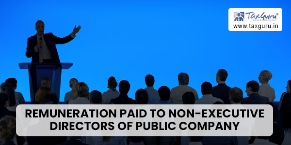 Remuneration paid to Non-Executive Directors of Public Company - Series 2