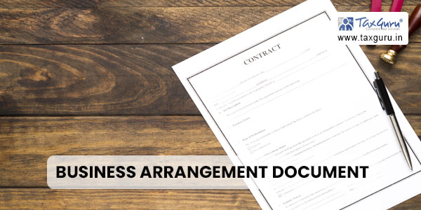 Business Arrangement Document