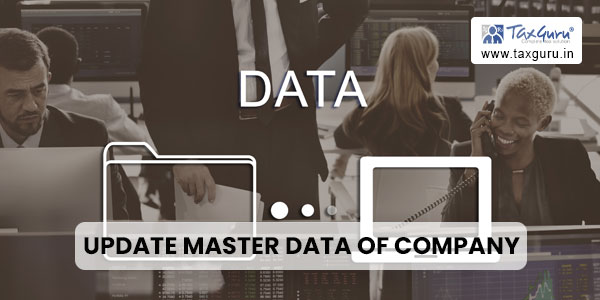 Update Master Data of Company