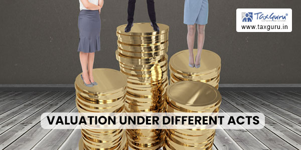 Valuation under Different acts