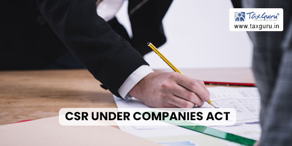 CSR under Companies Act