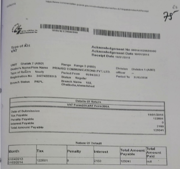 discharged State VAT