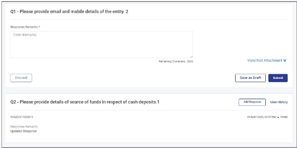 Figure 29 View Submitted Response(s)