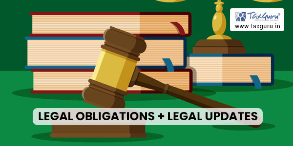 175 Legal Compliances and Legal Updates for July-2026 in India