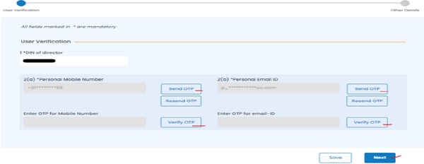 MCA – DIR-3 Web KYC thru V3 login