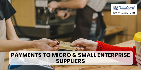 Payments to Micro & Small Enterprise Suppliers