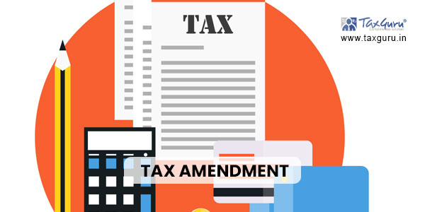 Tax amendment