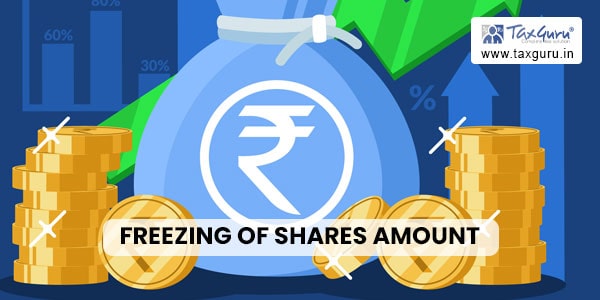 freezing of shares amount