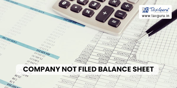 Company not filed Balance Sheet
