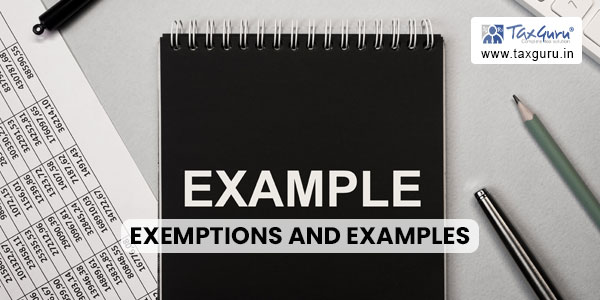 Exemptions and Examples