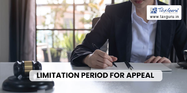 Limitation period for appeal