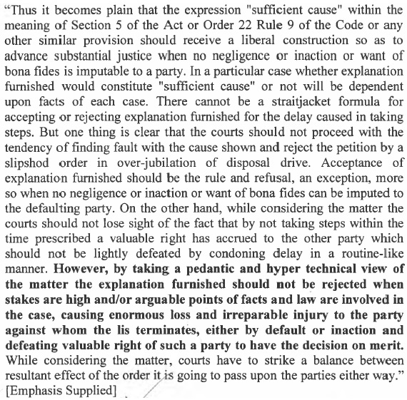 Supreme court in the case of Ram Nath Sao Vs. Gobardhan Sao