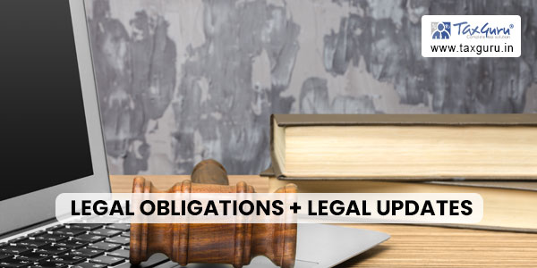 Monthly (April-2024) Legal Obligations + Legal updates for India