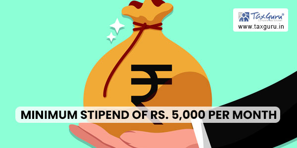 minimum stipend of Rs