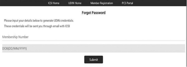 password if member forgets