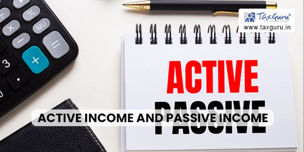 Active Income and Passive Income