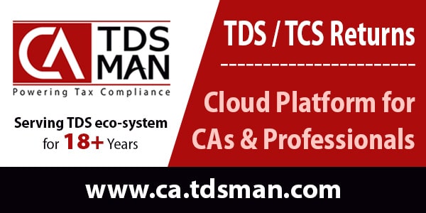 Embrace the Future of TDS -TCS Compliance with CA-TDS-MAN