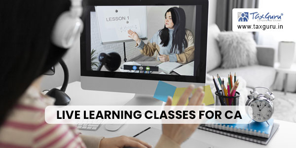 Live Learning Classes for CA
