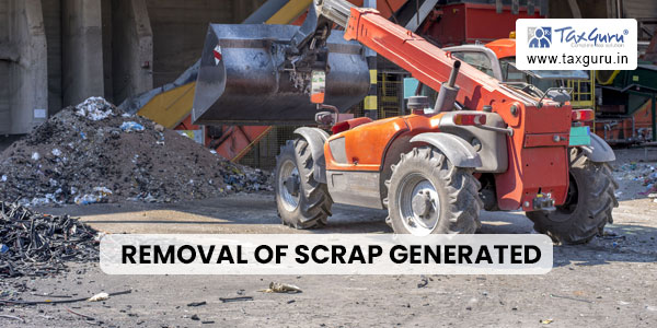 Removal of scrap generated