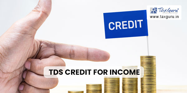 TDS credit for income