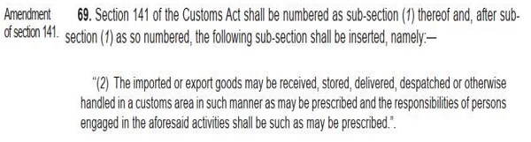 amending Section 141 which is extracted below