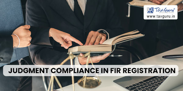 Issue SOP for Lalitha Kumari Judgment Compliance in FIR Registration: Karnataka HC