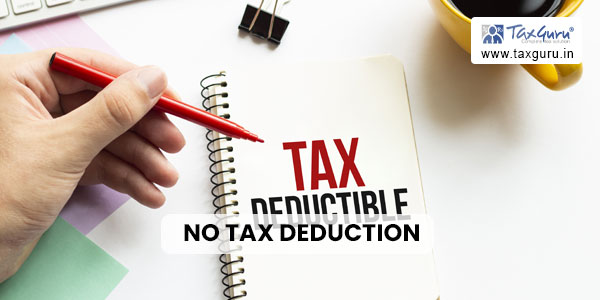 No Tax Deduction