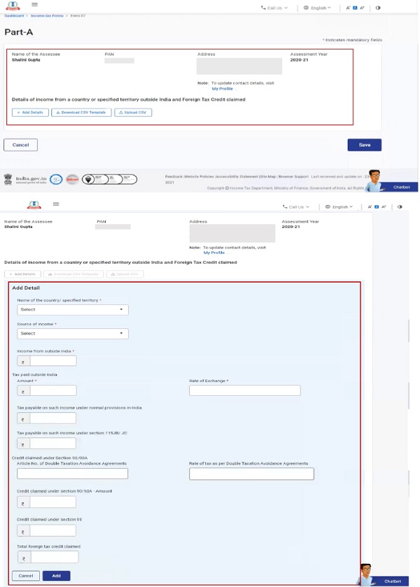 Part A of the form entails basic information