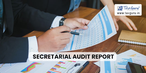 Secretarial audit report