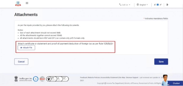 last section of Form 67 is ‘Attachments’