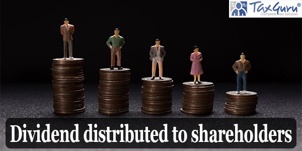 Dividend distributed to shareholders