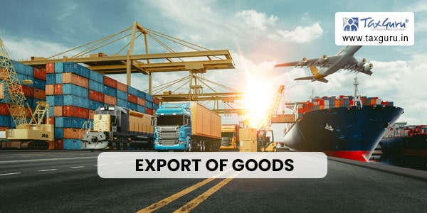 Export of Goods