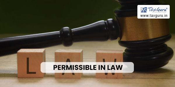 Permissible In Law