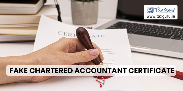 Tender awarded based on fake Chartered Accountant certificate is liable to be set aside