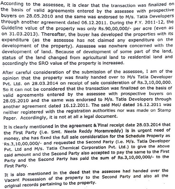 the total income of the assessee being